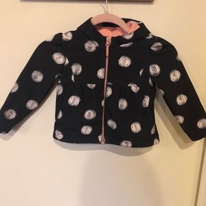 Girl’s fleece lined rain coat